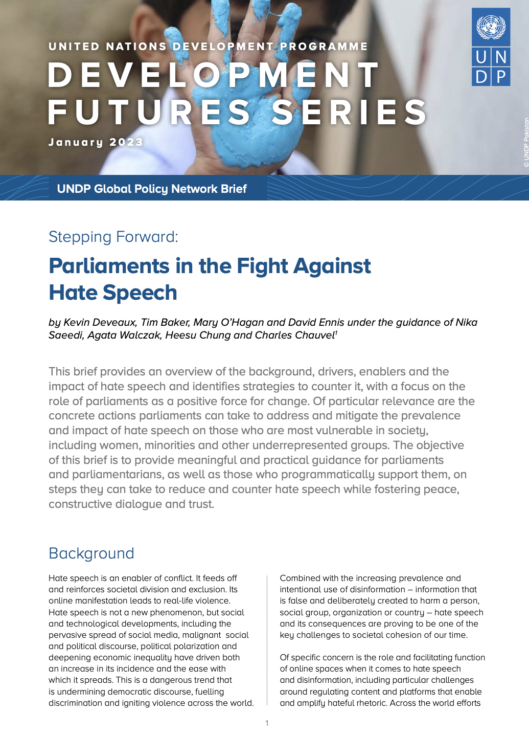 Stepping Forward: Parliaments in the Fight Against Hate Speech