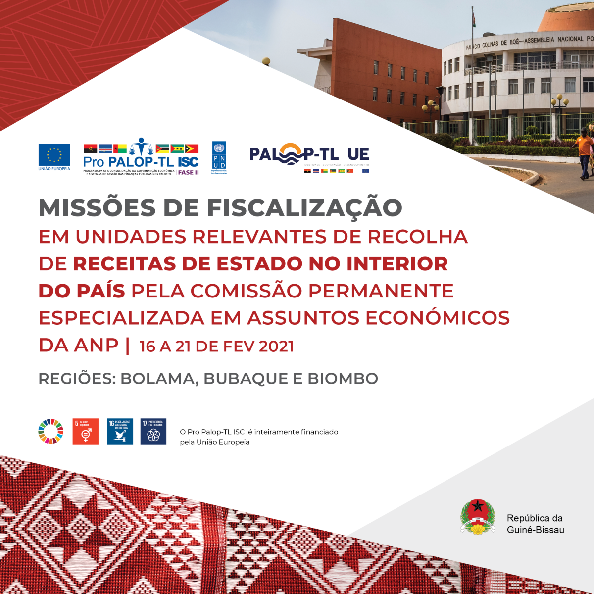 Parlamento Guineense Fiscaliza as Receitas do Estado no Interior do País num Contexto da Pandemia causada pela COVID-19