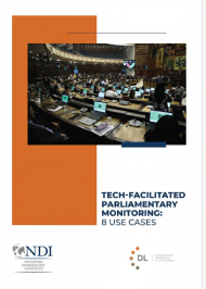 Tech-facilitated parliamentary monitoring - 8 user cases 