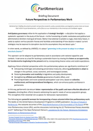 Future Perspectives on Parliamentary Work