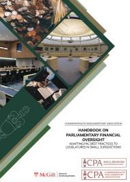 Parliamentary Financial Oversight: Adapting PAC Best Practices to Legislatures in Small Jurisdictions