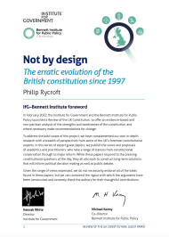 Not by design: the erratic evolution of the British constitution since 1997