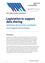 Legislation to support data sharing
