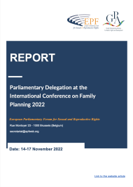 Report: Parliamentary Delegation at the International Conference on Family Planning 2022