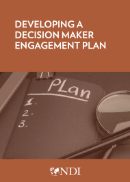 Developing A Decision Maker Engagement Plan