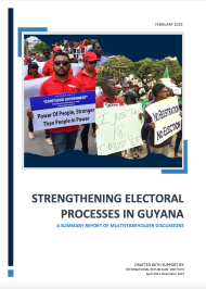Discussions Towards Strengthening Electoral Processes in Guyana
