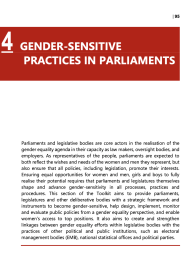 Gender-sensitive practices in parliaments