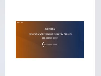Colombia 2026: Legislative Elections and Presidential Primaries - Pre-election Report