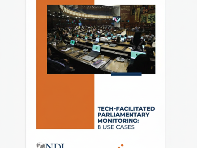 Tech-facilitated parliamentary monitoring - 8 user cases 